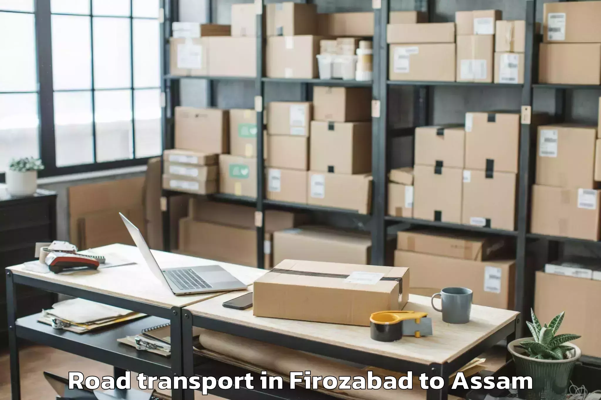 Book Your Firozabad to Dalgaon Pt Road Transport Today